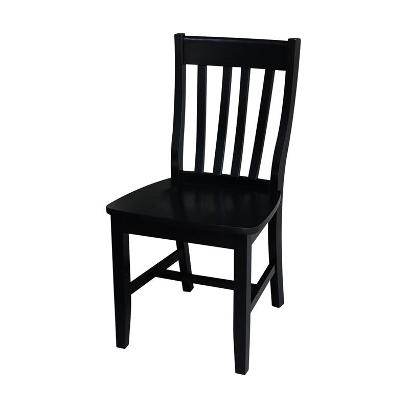 42 in. Dual Drop Leaf Table with 4 Slat Back Dining Chairs - 5 Piece Dining Set