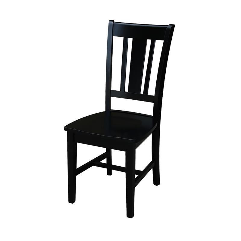 42 in. Dual Drop Leaf Table with 2 Splat Back Dining Chairs - 3 Piece Dining Set