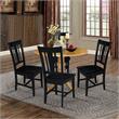 42 in. Dual Drop Leaf Table with 4 Splat Back Dining Chairs - 5 Piece Dining Set