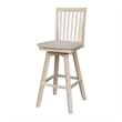 Bar Height Table With 2 Slat Back Swivel Bar Stools - 30 in. Seat Height