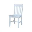 42 in. Dual Drop Leaf Table with 2 Slat Back Dining Chairs - 3 Piece Dining Set