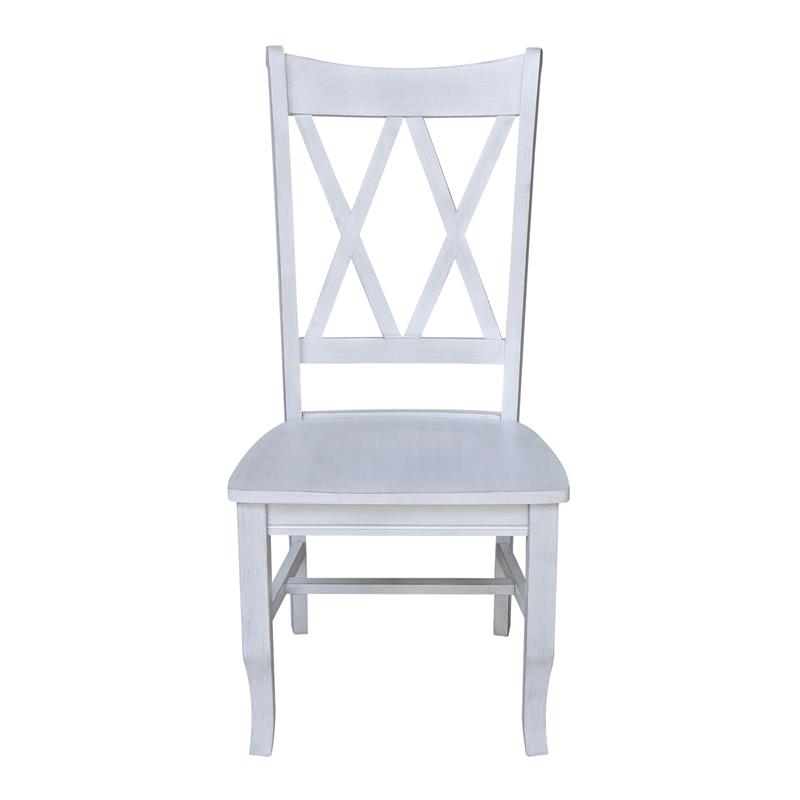 International Concepts Double XX Back Unfinished Wood Chair