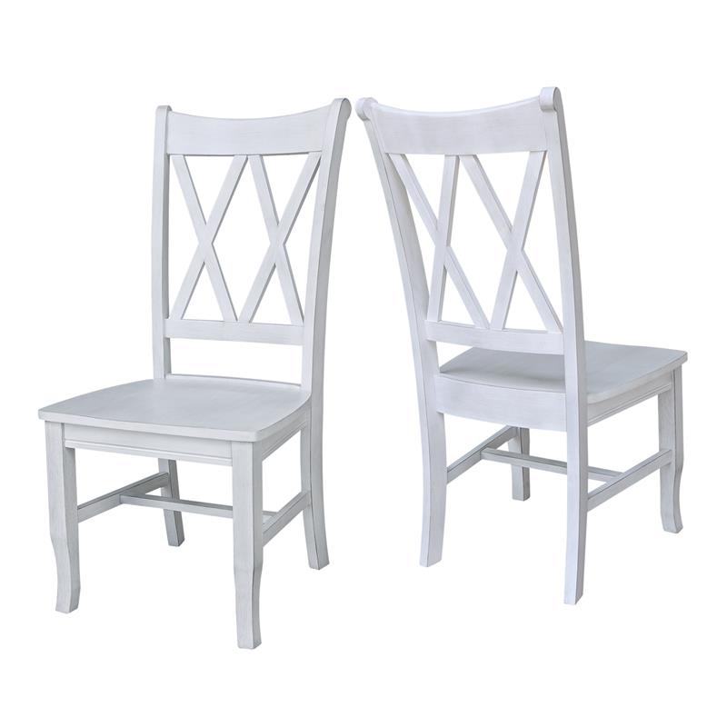 International Concepts Double XX Back Unfinished Wood Chair
