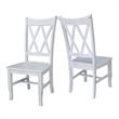 International Concepts Double XX Back Unfinished Wood Chair