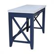 International Concepts Hampton Blue and Antiqued Chalk Wood Desk