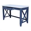 International Concepts Hampton Blue and Antiqued Chalk Wood Desk