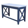 International Concepts Hampton Blue and Antiqued Chalk Wood Desk