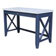 International Concepts Hampton Blue and Antiqued Chalk Wood Desk