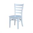 42 in Dual Drop Leaf Table with 2 Ladder Back Dining Chairs - 3 Piece Dining Set