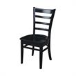 42 in Dual Drop Leaf Table with 2 Ladder Back Dining Chairs - 3 Piece Dining Set