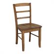 42 in Dual Drop Leaf Table with 4 Ladder Back Dining Chairs - 5 Piece Dining Set