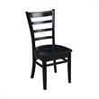 42 in Dual Drop Leaf Table with 4 Ladder Back Dining Chairs - 5 Piece Dining Set