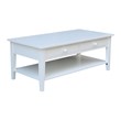 International Concepts Spencer White Wood Coffee Table