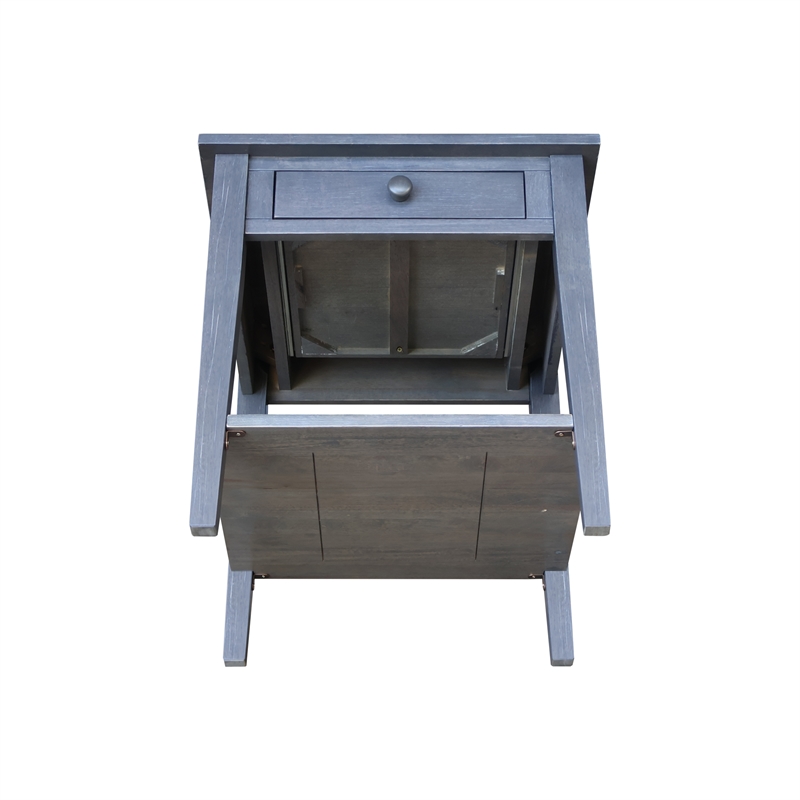 International Concepts Spencer Gray Wood End Table