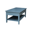 International Concepts Spencer Blue Wood Coffee Table