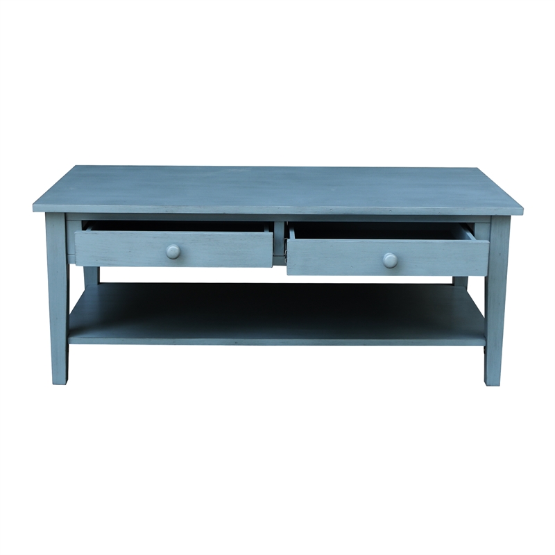 International Concepts Spencer Blue Wood Coffee Table