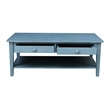 International Concepts Spencer Blue Wood Coffee Table