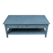 International Concepts Spencer Blue Wood Coffee Table