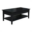 International Concepts Spencer Black Wood Coffee Table