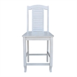 International Concepts Seaside Solid Wood Counterheight Stool in Antique Chalk