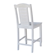 International Concepts Seaside Solid Wood Counterheight Stool in Antique Chalk