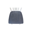 San Remo Solid Wood CounterHeight Stool in White and Heather Gray