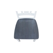 San Remo Solid Wood Splatback Chair in White and Heather Gray