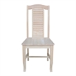 International Concepts Seaside Solid Wood Chairs - Set of 2 - Unfinished