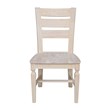Vista Solid Wood Ladderback Chairs - Set of 2 - Unfinished
