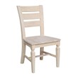 Vista Solid Wood Ladderback Chairs - Set of 2 - Unfinished