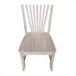 International Concepts Amanda Solid Wood Chairs - Set of 2 - Unfinished
