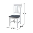 42 in. Dual Drop Leaf Wood Table with 4 Dining Chairs in White/Heather Gray