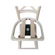 Charlotte Solid Wood Counter Height Stool With Swivel Seat - Unfinished