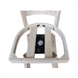 Charlotte Solid Wood Bar Height Stool with Swivel Seat  - Unfinished