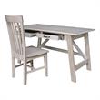 International Concepts Serendipity Wood Desk with 2 Drawers and Chair