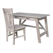 International Concepts Serendipity Wood Desk with 2 Drawers and Chair