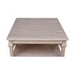 International Concepts Josephine Square Solid Wood Coffee Table