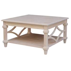 International Concepts Josephine Square Solid Wood Coffee Table