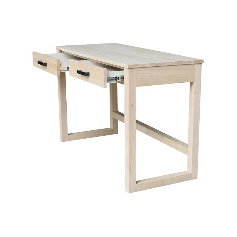 International Concepts Carson Solid Wood Desk with Two Drawers