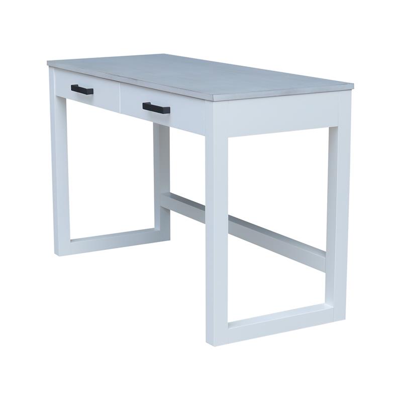 International Concepts Carson Wood Desk with Two Drawers