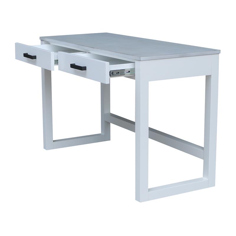 International Concepts Carson Wood Desk with Two Drawers
