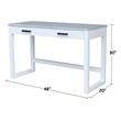 International Concepts Carson Wood Desk with Two Drawers