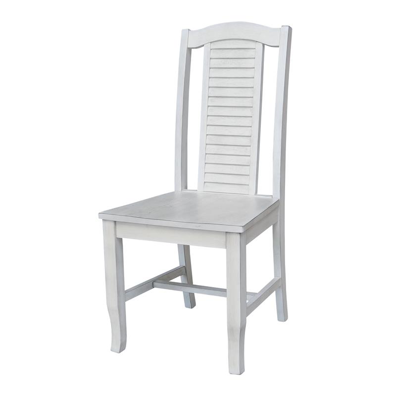 International Concepts Carson Wood Desk with Two Drawers and Chair
