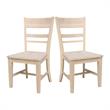 International Concepts Set of Two Solid Wood Quincy Chairs