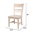 International Concepts Set of Two Solid Wood Quincy Chairs