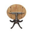 Wood 42 in. Round Drop Leaf Counter Height Dining Table - Hickory/Washed Coal