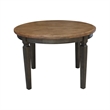 44 x 44 in Round Top Solid Wood Dining Table in Hickory/Washed Coal