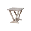 International Concepts LaCasa Solid Wood End Table - Unfinished