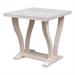 International Concepts LaCasa Solid Wood End Table - Unfinished