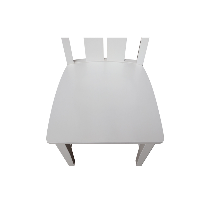 International Concepts Ava Solid Wood Dining Chairs - Set of 2 in White